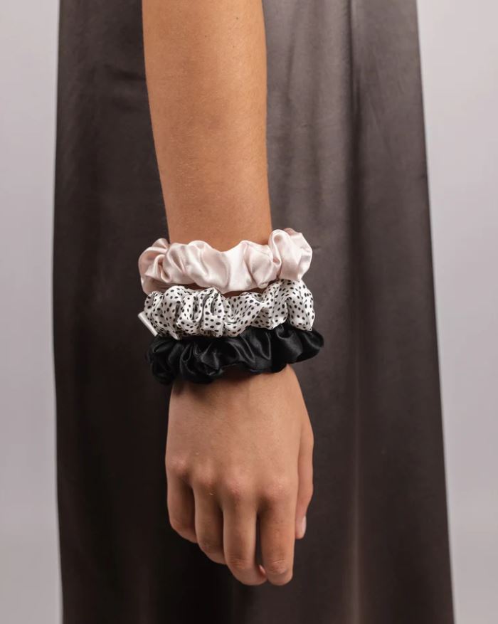 SILK MAGNOLIA - SILK SCRUNCHIE 3 PACK ASSORTED
