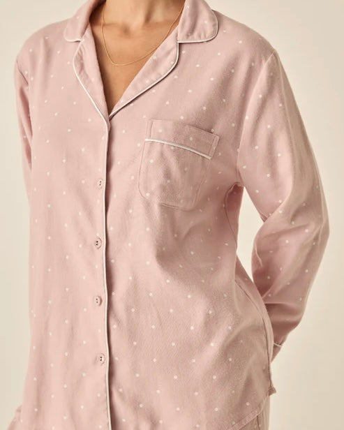 GINGERLILY ALESSIA BRUSHED COTTON PYJAMAS