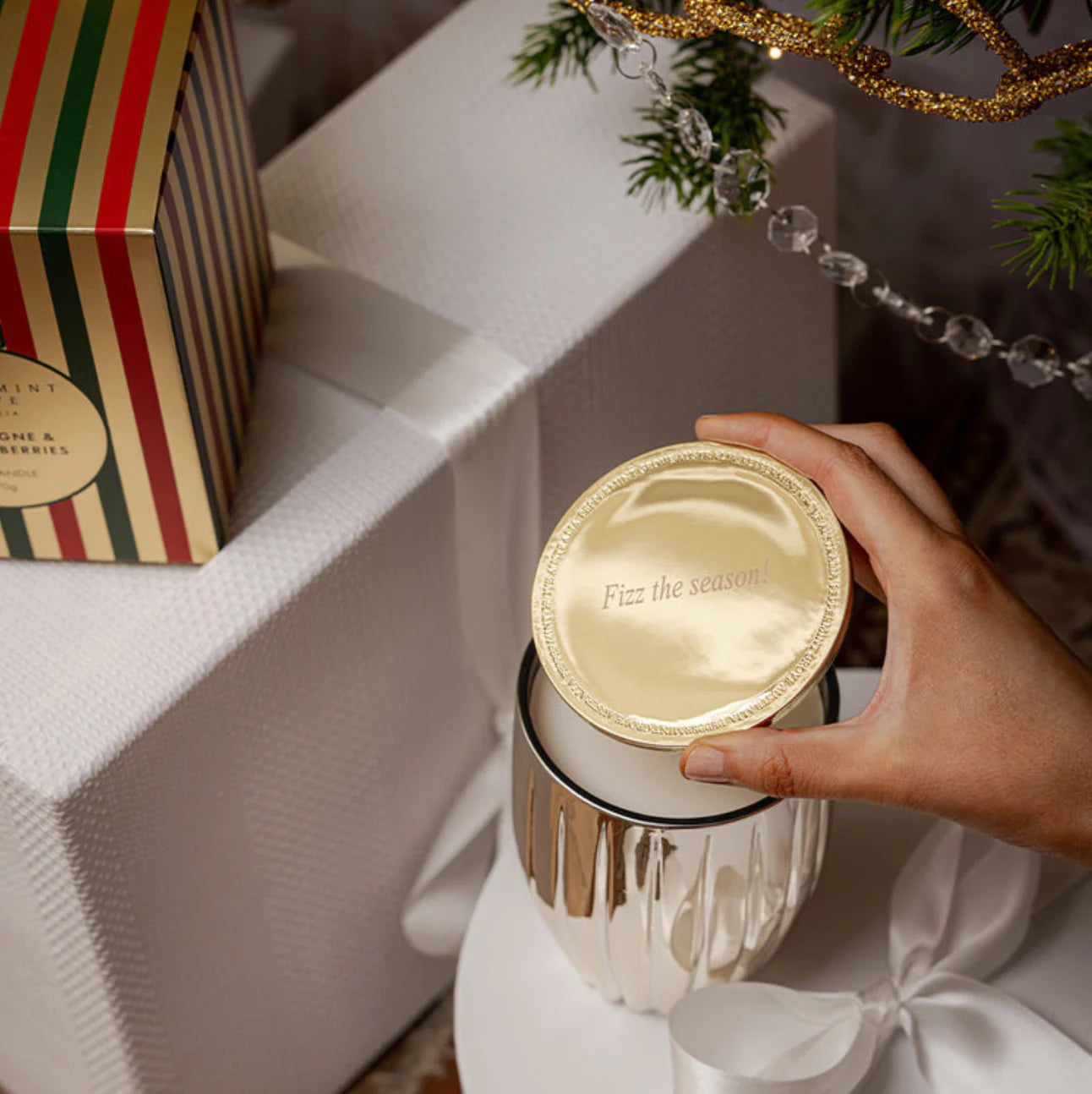 PEPPERMINT GROVE LARGE CANDLE