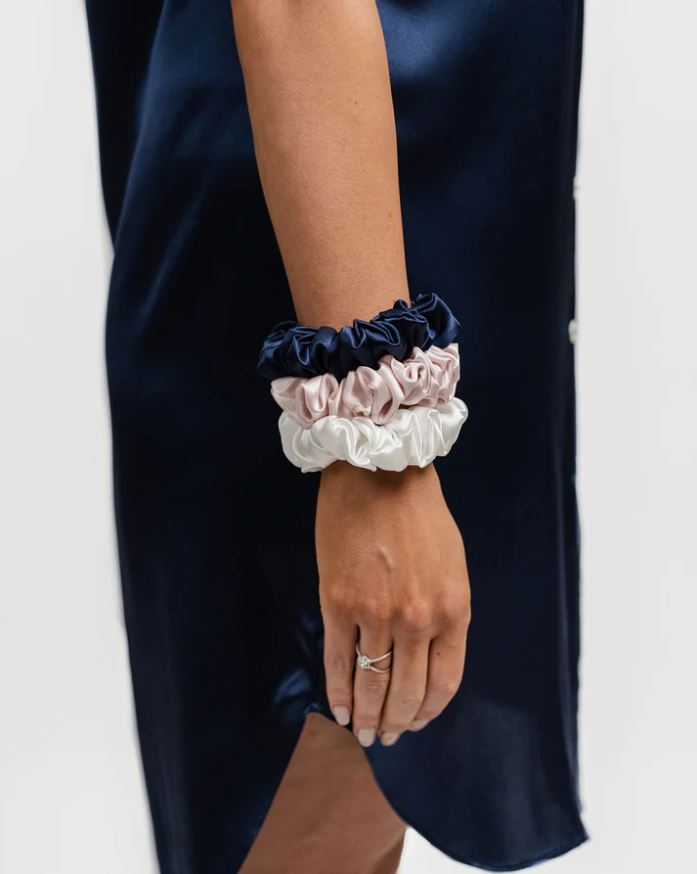 SILK MAGNOLIA - SILK SCRUNCHIE 3 PACK ASSORTED