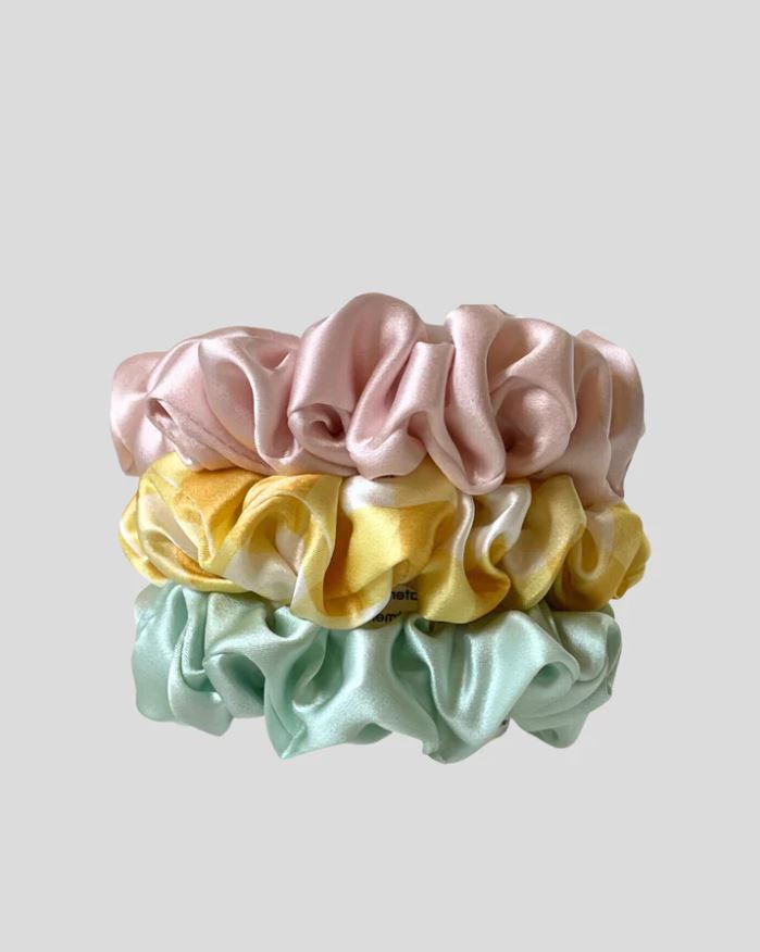 SILK MAGNOLIA - SILK SCRUNCHIE 3 PACK ASSORTED