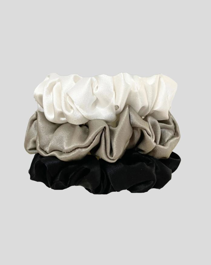 SILK MAGNOLIA - SILK SCRUNCHIE 3 PACK ASSORTED