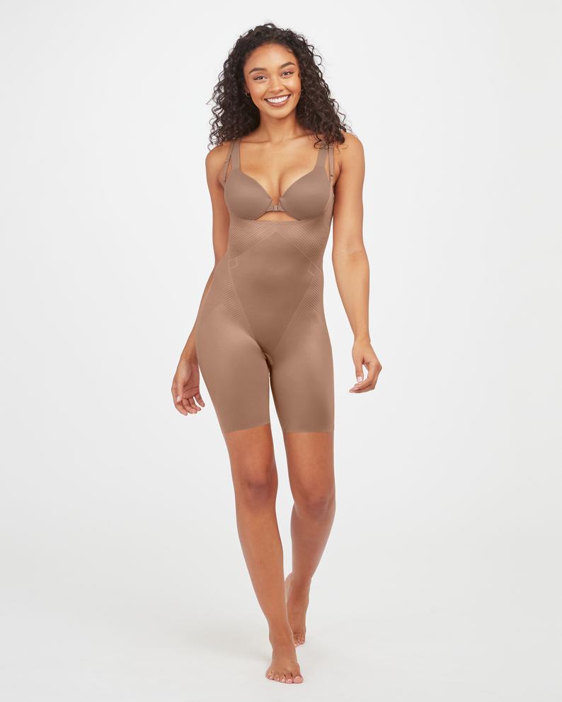 SPANX - THINSTINCTS 2.0 OPENBUST MIDTHIGH BODYSUIT