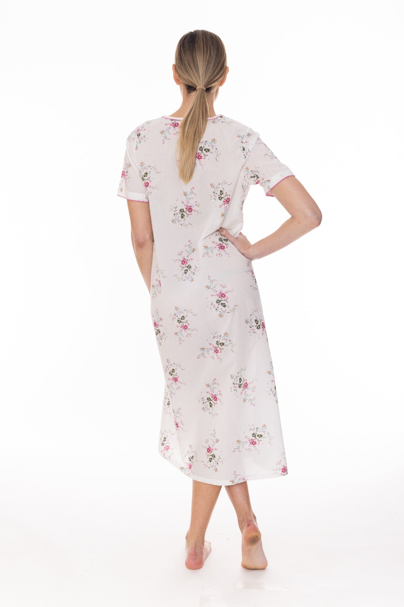 CLEMENTINE SLEEPWEAR - AGATHA V NECK NIGHTIE
