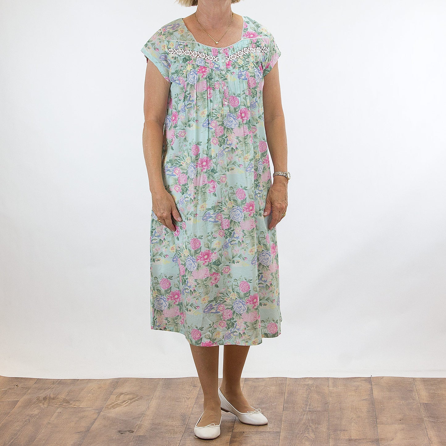 FRENCH COUNTRY - CAP SLEEVE NIGHTIE - FCT201-V