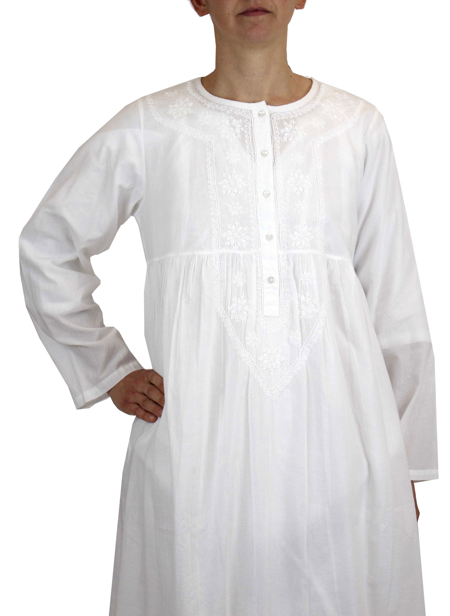 FRENCH COUNTRY - LONG SLEEVE NIGHTIE FCU332-V