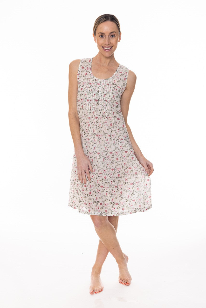 CLEMENTINE SLEEPWEAR - MINDY SLEEVELESS NIGHTIE