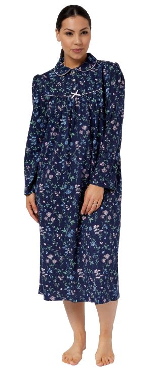 SHRANK - MEADOW COLLAR LONG NIGHTIE