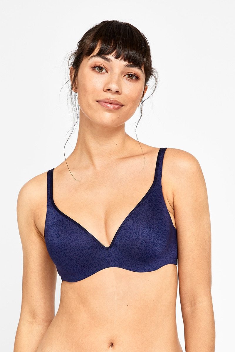 BERLEI - BARELY THERE - TSHIRT BRA - NAVY PRINT