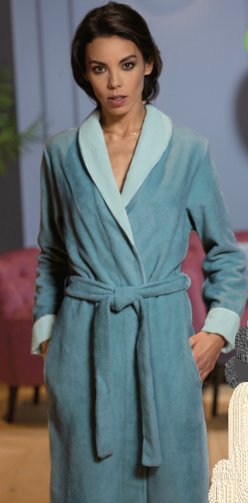 BELMANETTI - LUZERN - BAMBOO SHAWL COLLAR ROBE