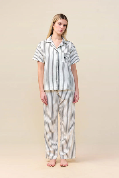 GINGERLILY LISA STRIPE LONG PANT PJ SET