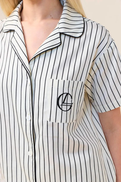 GINGERLILY LISA STRIPE LONG PANT PJ SET