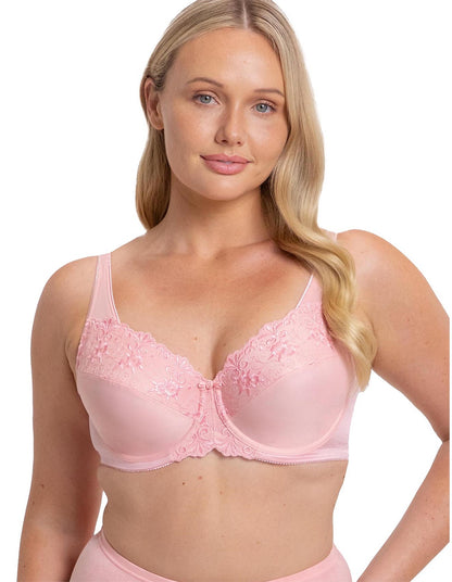 TRIUMPH - EMBROIDERED MINIMIZER  - STRAWBERRY CREAM