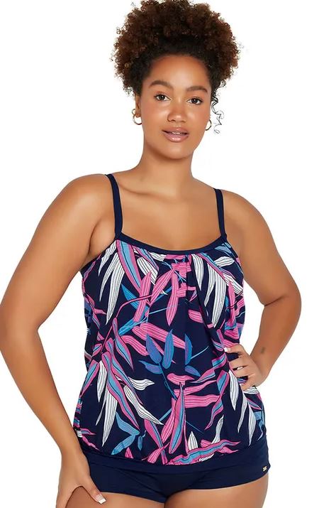 GENEVIEVE SWIMWEAR BLOUSON TANKINI MASTECTOMY