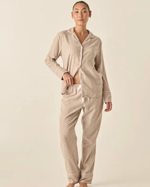 GINGERLILY VANESSA BRUSHED COTTON PYJAMAS