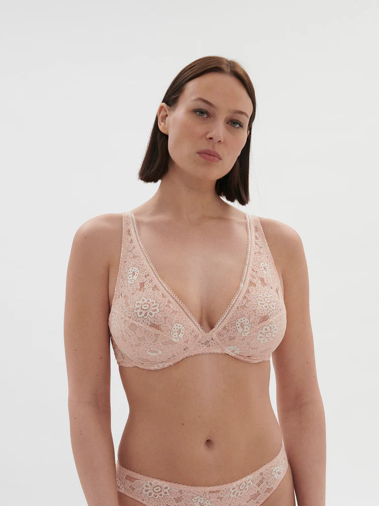 SIMONE PERELE FESTIVE FULL CUP TRIANGLE BRA