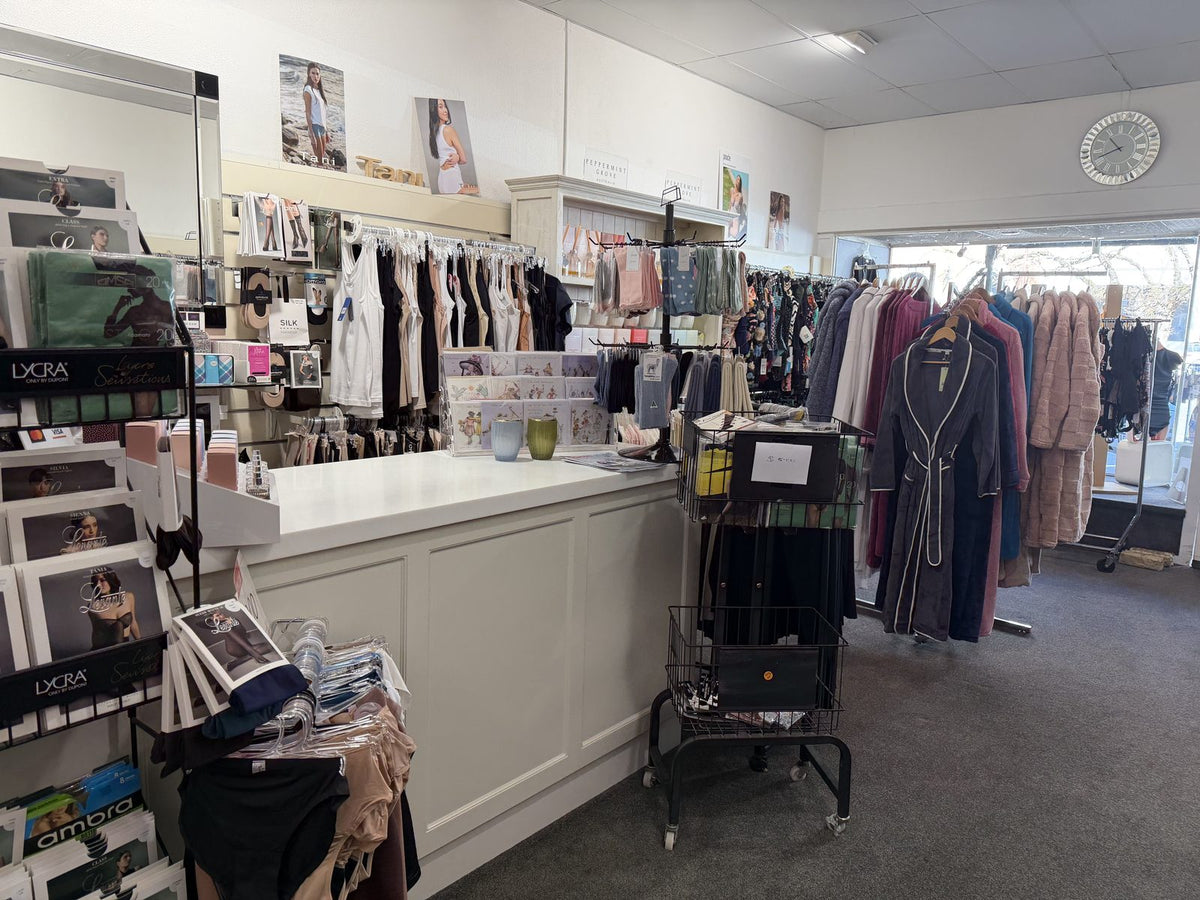 Inside the La Ronde boutique, looking towards the counter
