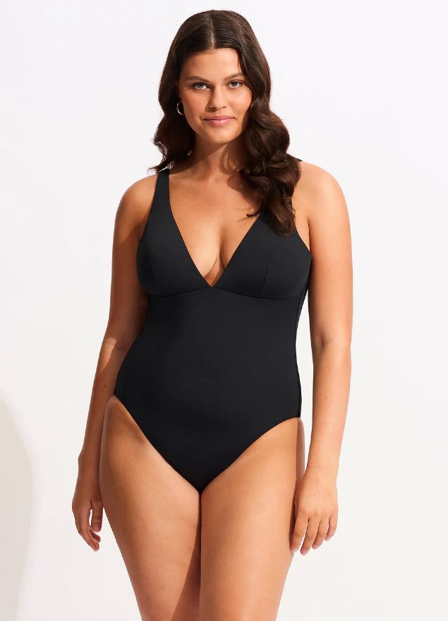 SEAFOLLY V NECK ONE PIECE