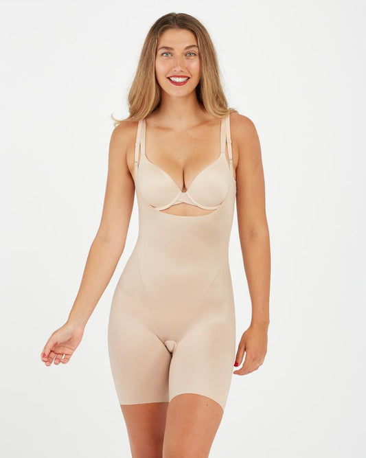 SPANX - THINSTINCTS 2.0 OPENBUST MIDTHIGH BODYSUIT