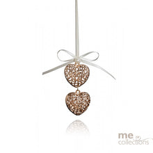 Load image into Gallery viewer, ME COLLECTIONS - DOUBLE MINI HEART WITH BOW
