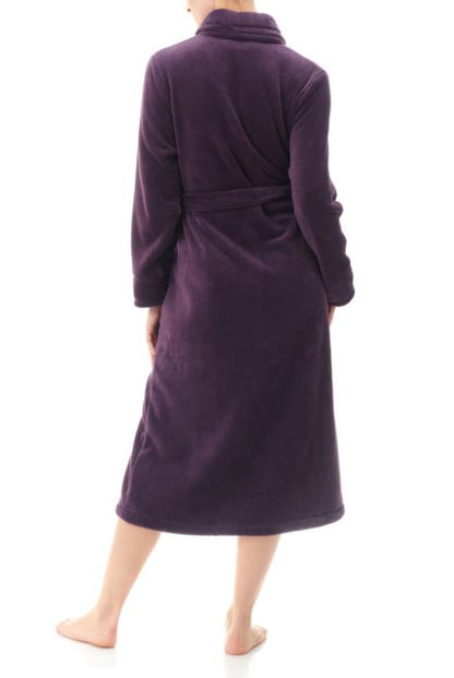 GIVONI - AUBERGINE MID BUTTON GOWN