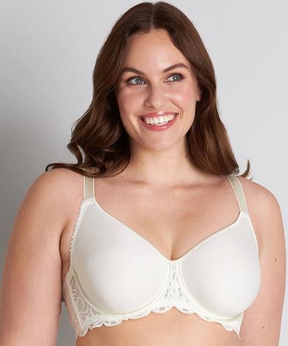 FAYREFORM - LACE PERFECT CONTOUR BRA - EGRET