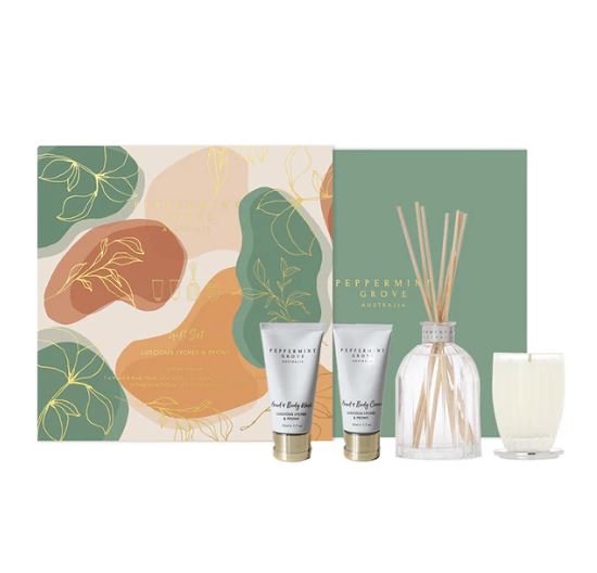 PEPPERMINT GROVE - LYCHEE & PEONY GIFT SET