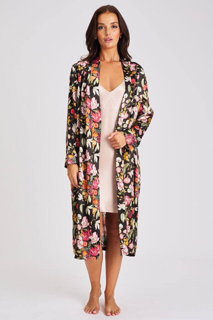 LOVE & LUSTRE  - SILK LIBERTY PRINT ROBE
