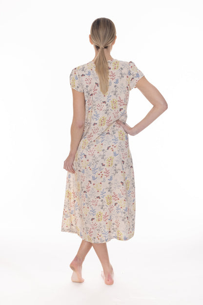 CLEMENTINE SLEEPWEAR - LOUISA CAP SLEEVE NIGHTIE