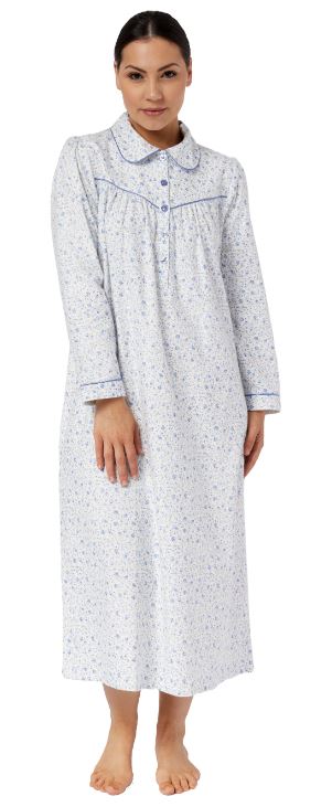 SHRANK - APPLE BLOSSOM COLLAR LONG NIGHTIE