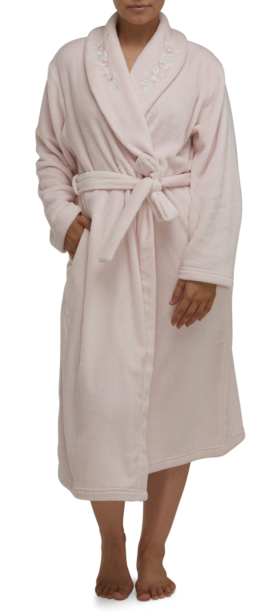 SHRANK - EMBROIDERED WRAP GOWN