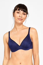 Load image into Gallery viewer, BERLEI - BARELY THERE - TSHIRT BRA - NAVY PRINT
