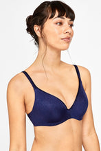 Load image into Gallery viewer, BERLEI - BARELY THERE - TSHIRT BRA - NAVY PRINT
