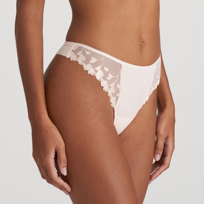 MARIE JO LEDA GLOSSY PINK THONG