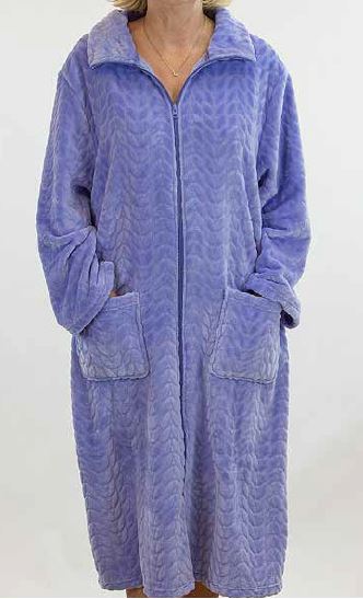 FRENCH COUNTRY - FLEECE ZIP FRONT ROBE